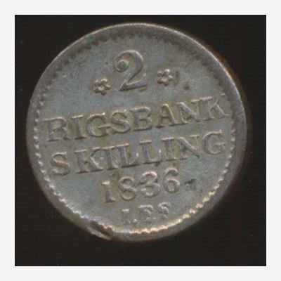 Mønter 1836